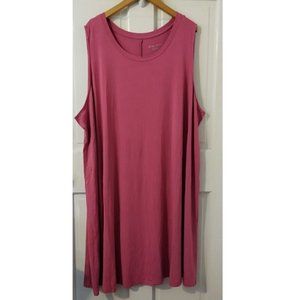 Ava & Viv Old Rose Sleeveless Shift Summer Dress Size 4X NWT